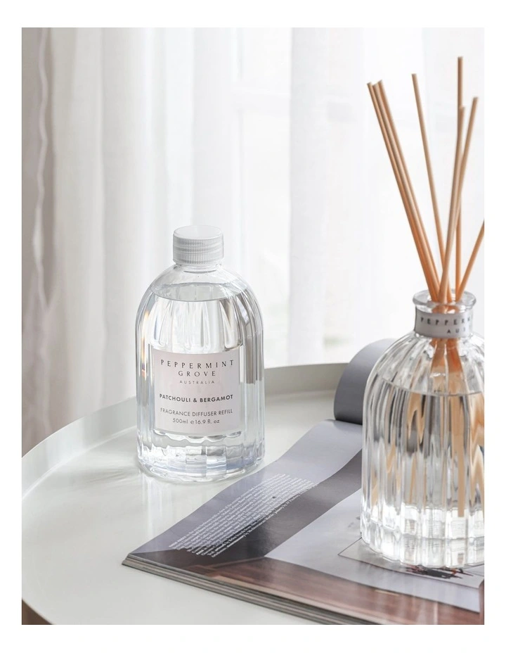 Patchouli and Bergamot Fragrance Diffuser Refill 500ml image 2
