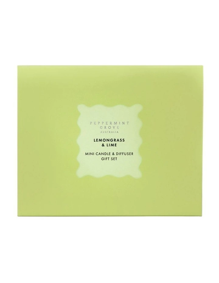 Lemongrass & Lime Mini Candle & Diffuser Gift Set image 1