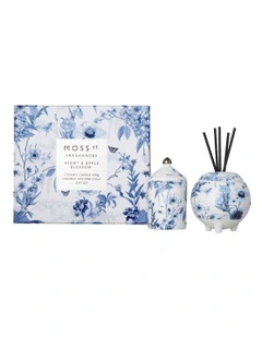 Peony & Apple Blossom Mini Candle & Diffuser Gift Set