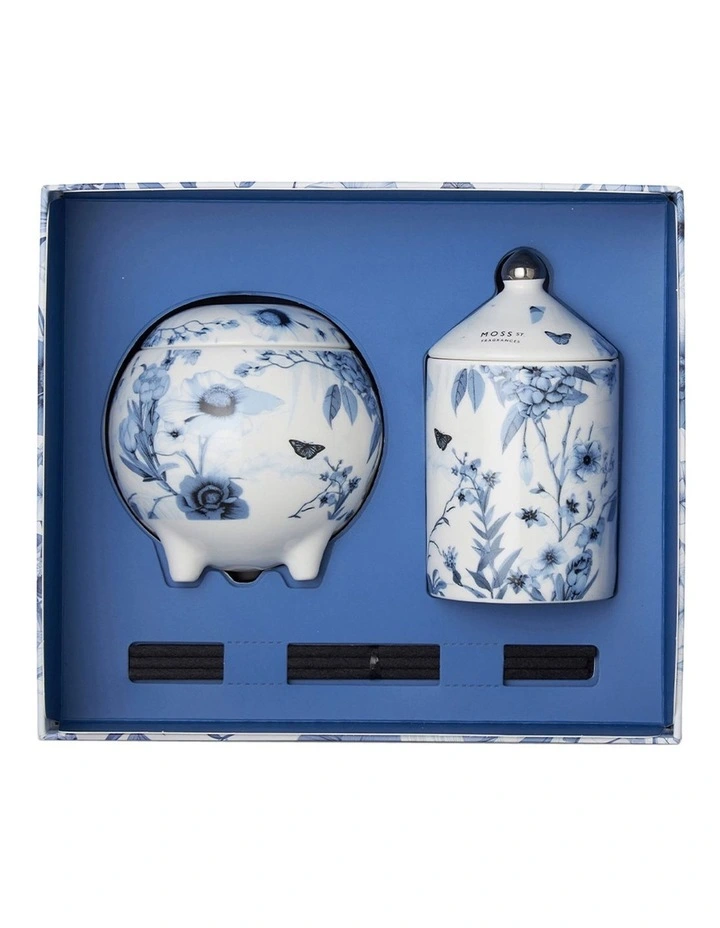 Peony & Apple Blossom Mini Candle & Diffuser Gift Set image 2