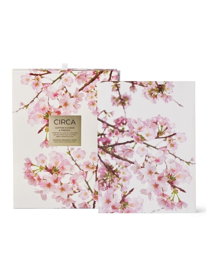 Cotton Flower And Freesia Scented Drawer Liners image 1