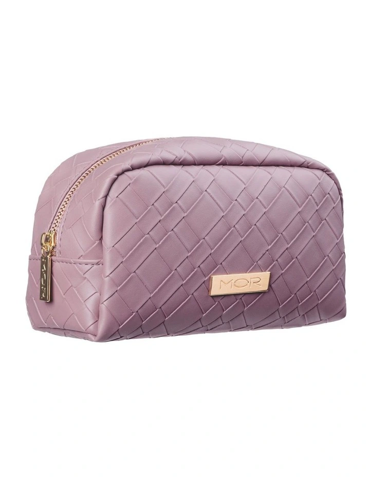 Capri Beauty Pouch in Woven Rose image 3