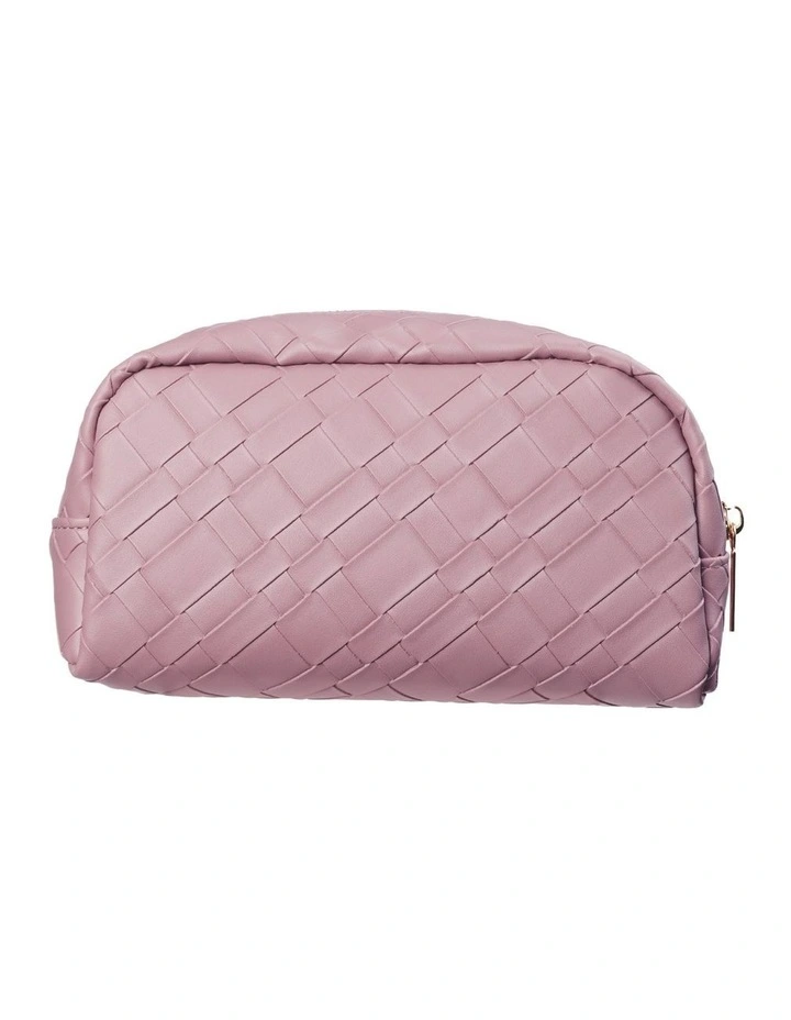 Capri Beauty Pouch in Woven Rose image 4