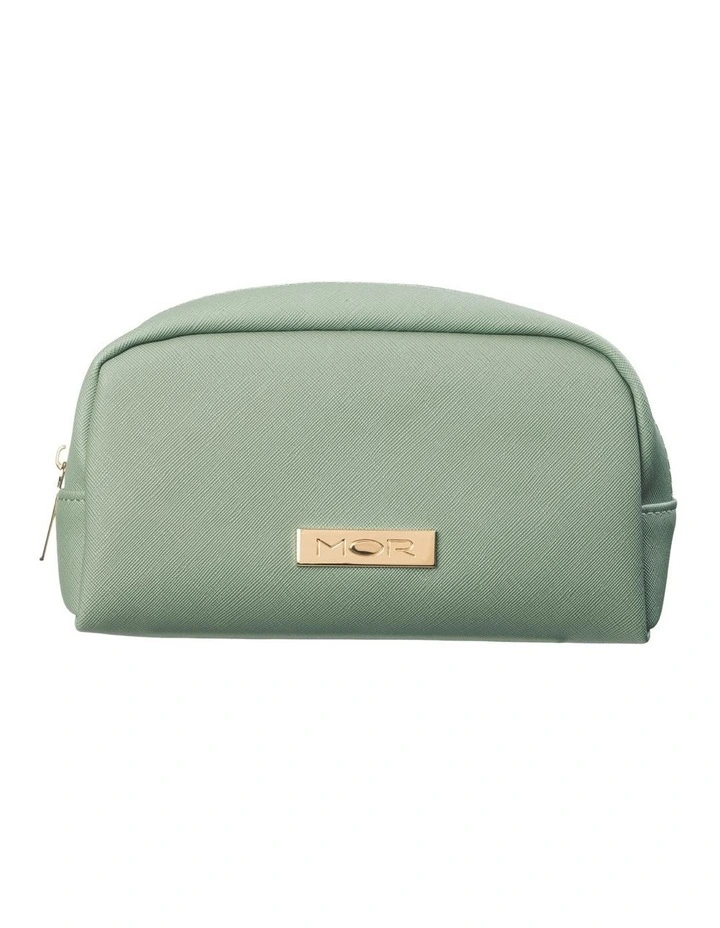 Capri Beauty Pouch in Textured Sage image 1