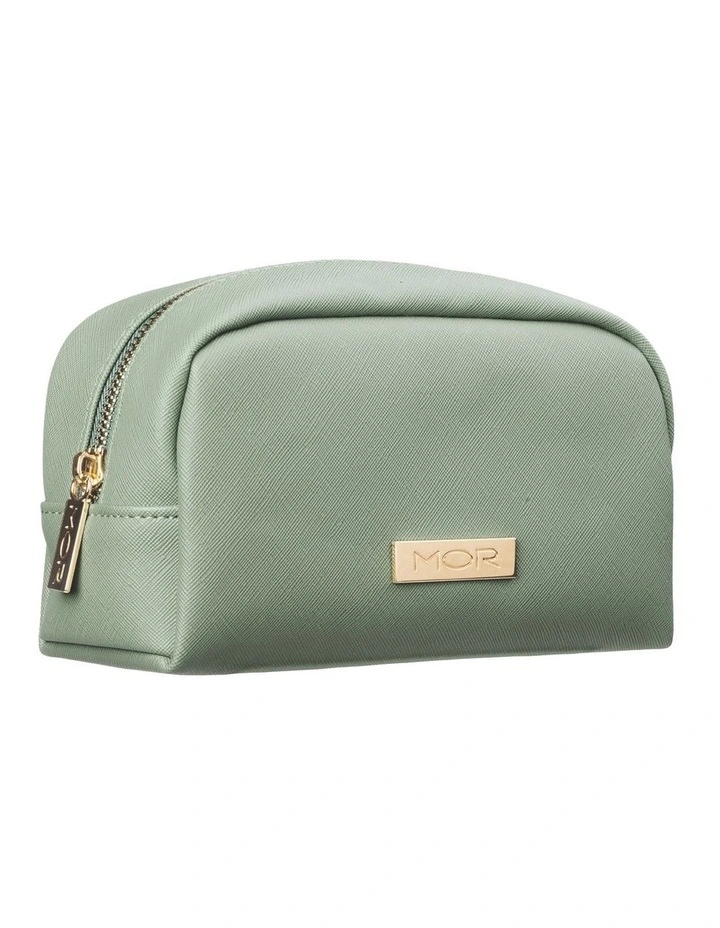 Capri Beauty Pouch in Textured Sage image 2