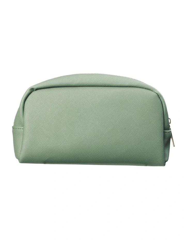 Capri Beauty Pouch in Textured Sage image 3