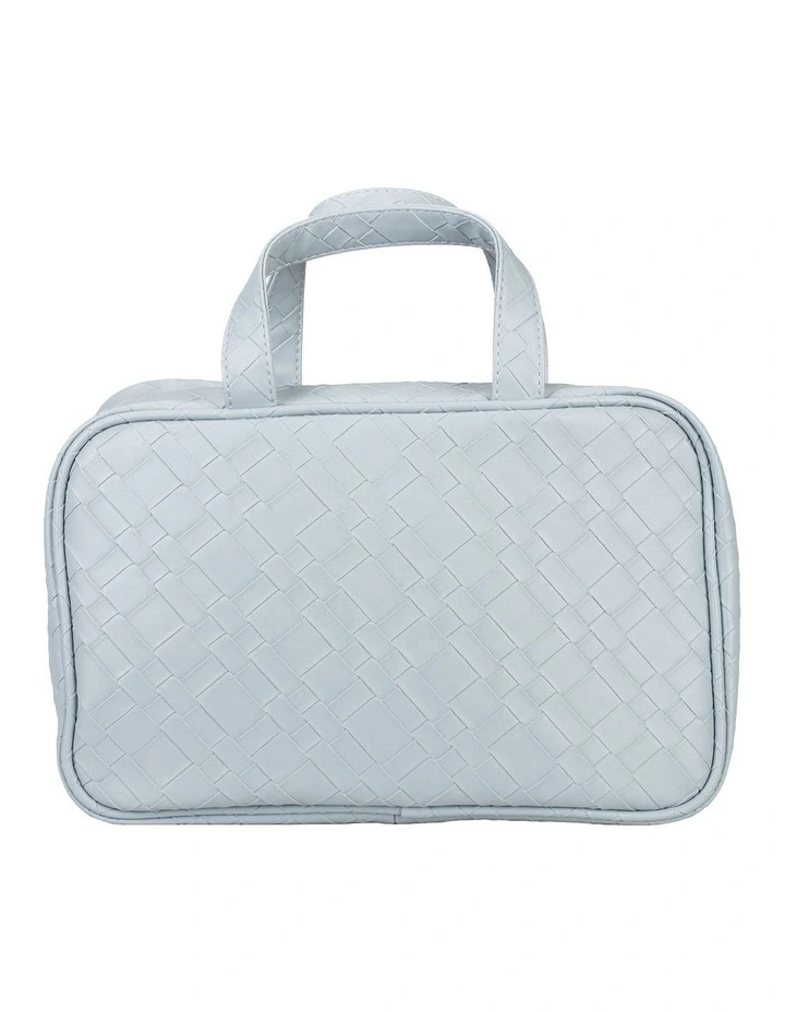 Destination Style Malta Hanging Fold-Out Bag in Woven Blue image 4