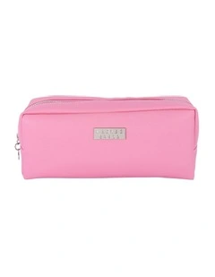 Premium Rectangular Cosmetic Bag in Peony Pink