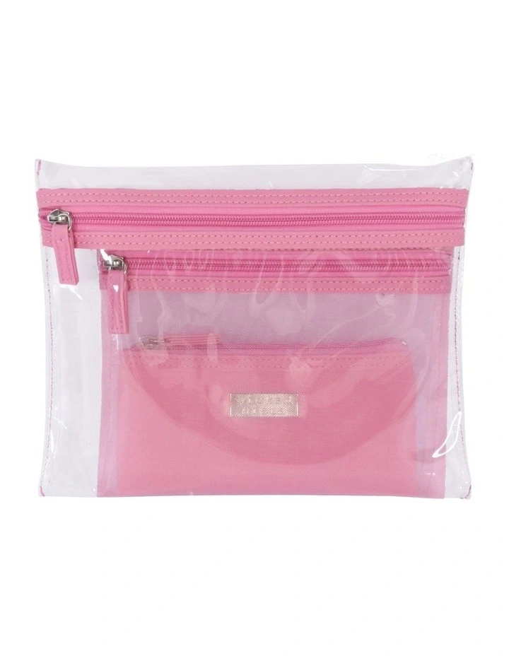 Jenna Trio Purse in Peony Pink image 2