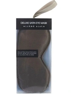 Deluxe Satin Eye Mask in Mocca