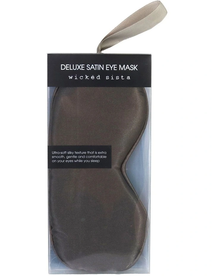 Deluxe Satin Eye Mask in Mocca image 1