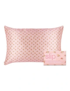Pure Silk Queen Pillowcase in Petal