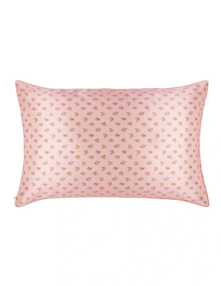 Pure Silk Queen Pillowcase in Petal image 3
