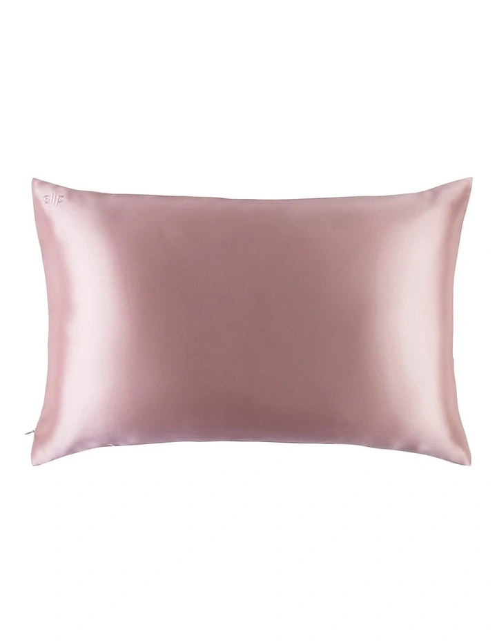 Pure Silk Queen Pillowcase in Pink image 2