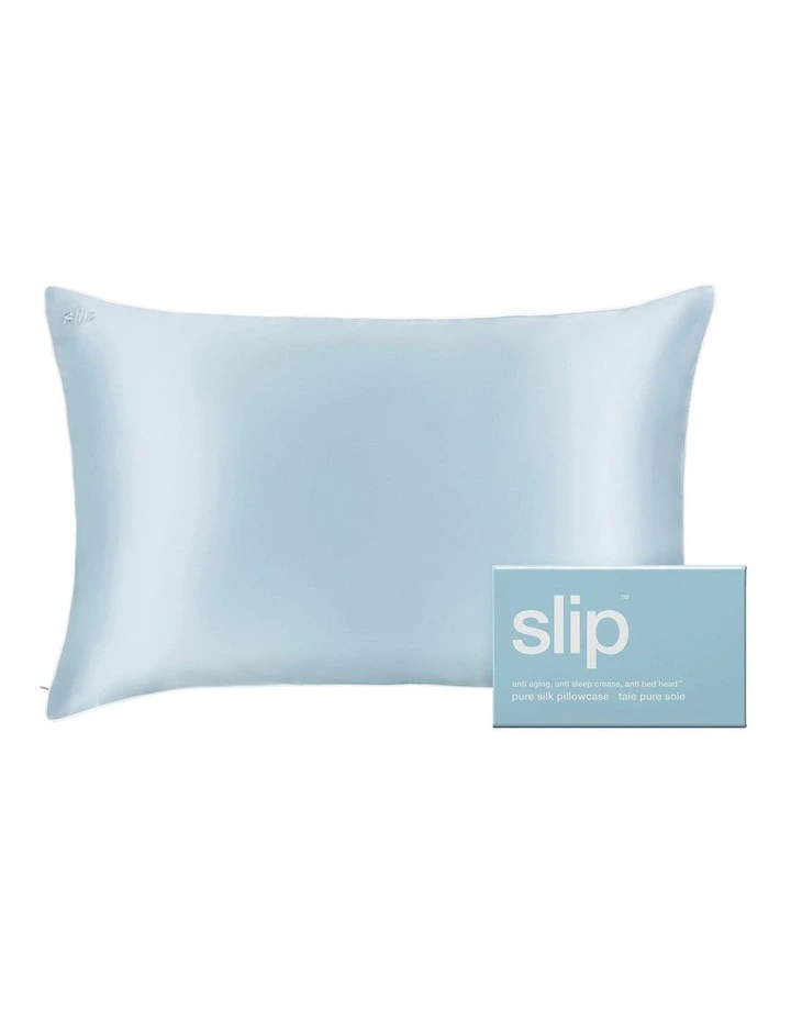 Pure Silk Queen Pillowcase in Seabreeze image 1
