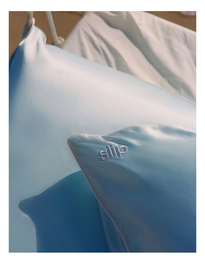 Pure Silk Queen Pillowcase in Seabreeze image 5