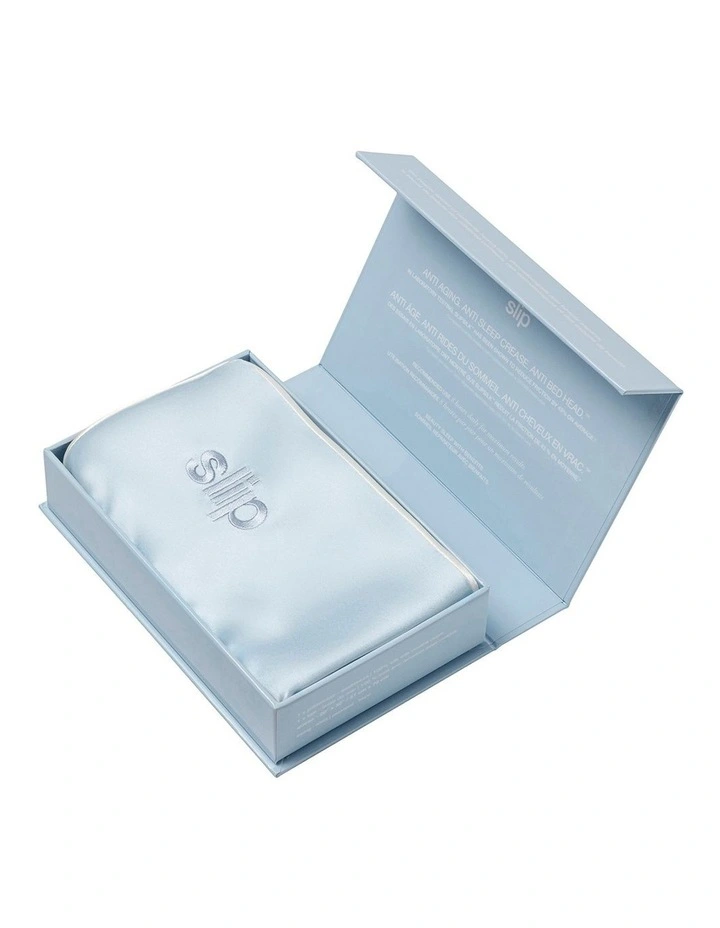 Pure Silk Queen Pillowcase in Seabreeze image 6