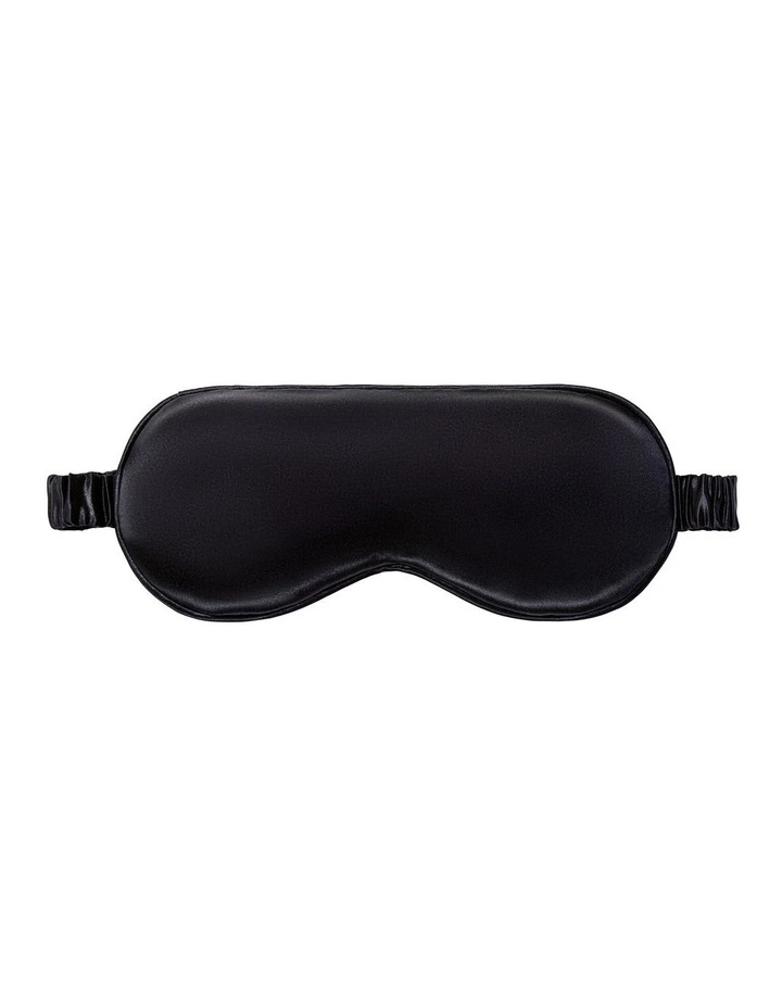 Pure Silk Sleep Mask in Black image 2