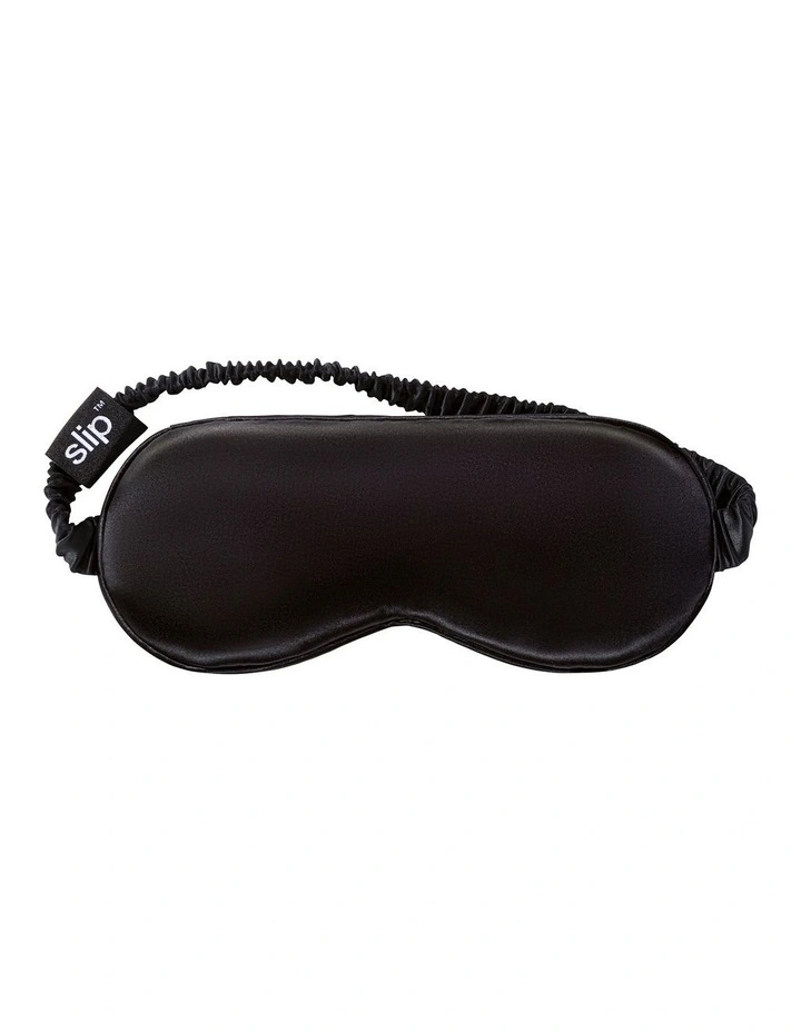Pure Silk Sleep Mask in Black image 3