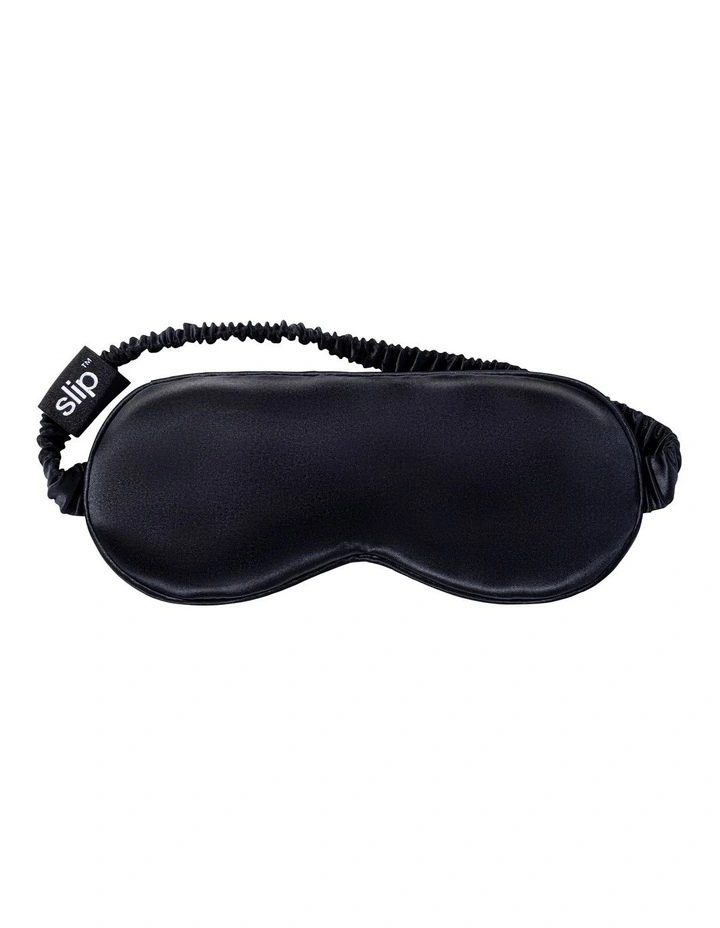 Pure Silk Sleep Mask in Black image 5