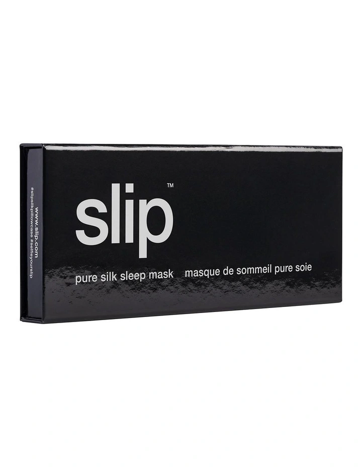 Pure Silk Sleep Mask in Black image 6