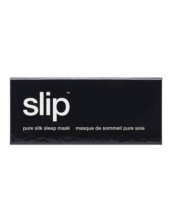 Pure Silk Sleep Mask in Black image 7