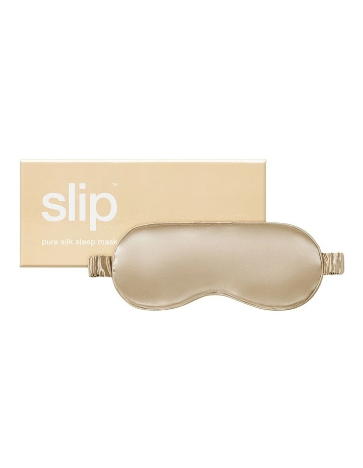 Pure Silk Sleep Mask in Caramel image 1