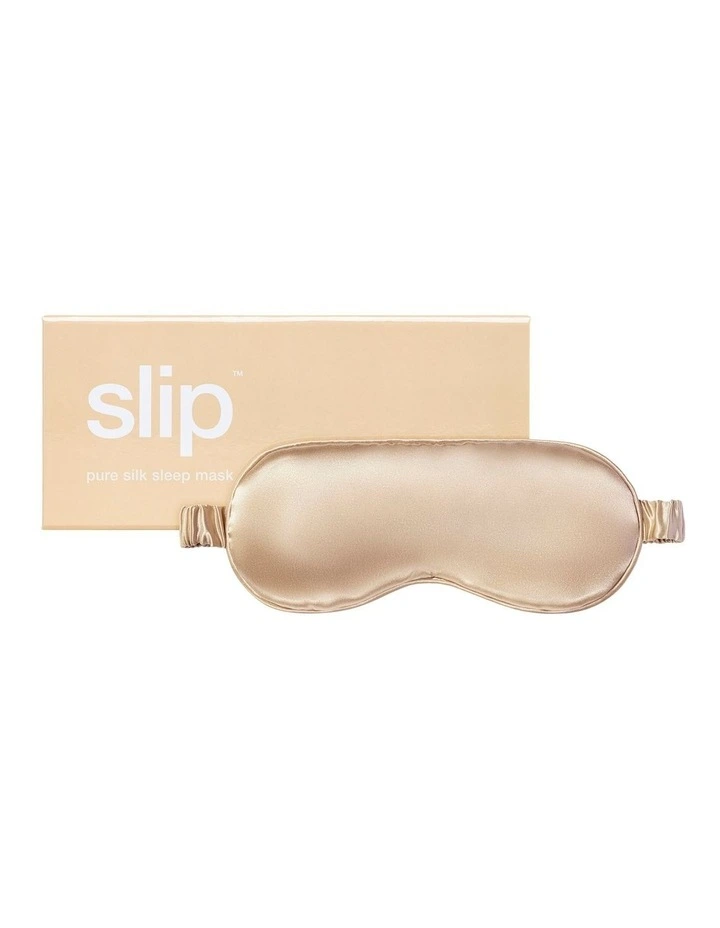 Pure Silk Sleep Mask in Caramel image 1