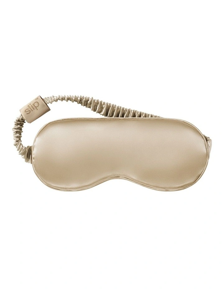 Pure Silk Sleep Mask in Caramel image 3