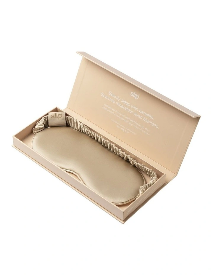 Pure Silk Sleep Mask in Caramel image 5