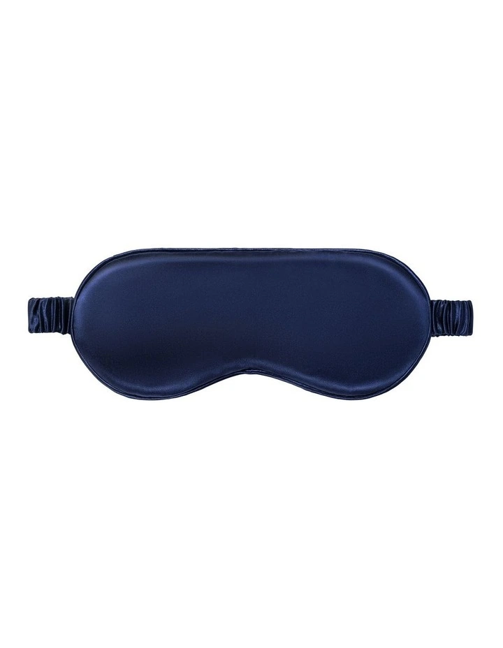 Pure Silk Sleep Mask in Navy image 2