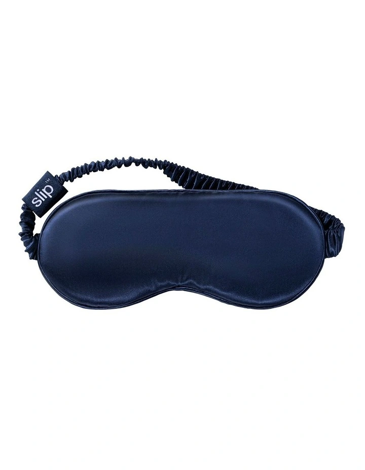Pure Silk Sleep Mask in Navy image 4