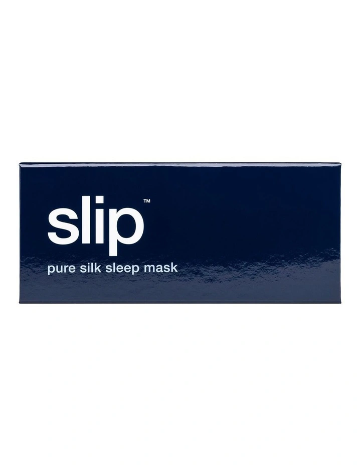Pure Silk Sleep Mask in Navy image 5