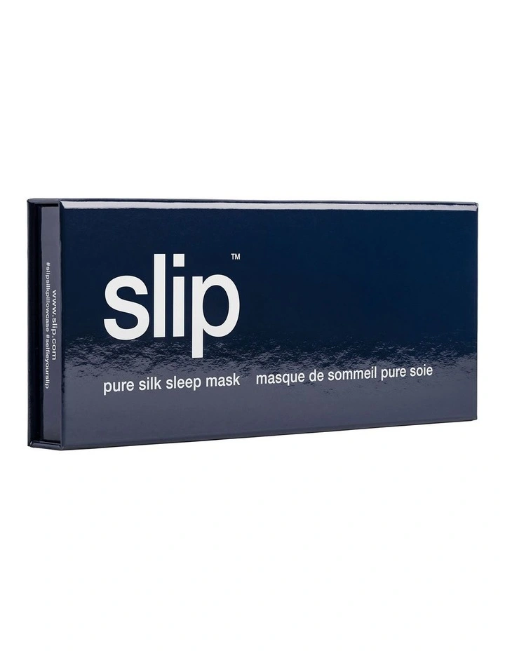 Pure Silk Sleep Mask in Navy image 6