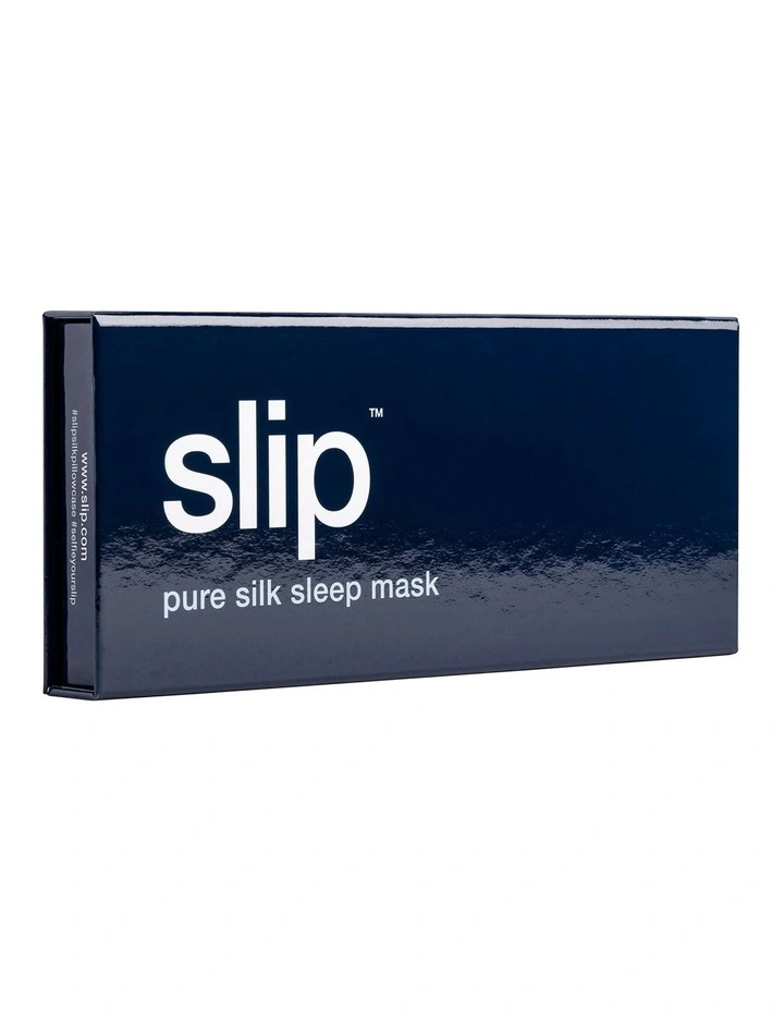 Pure Silk Sleep Mask in Navy image 6