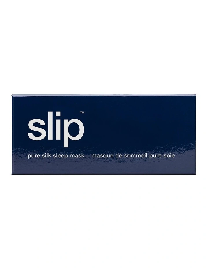 Pure Silk Sleep Mask in Navy image 7