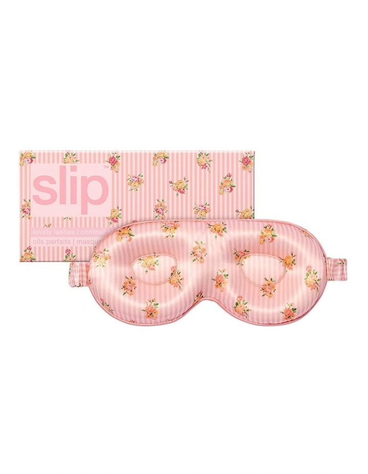 Pure Silk Contour Sleep Mask in Petal image 1