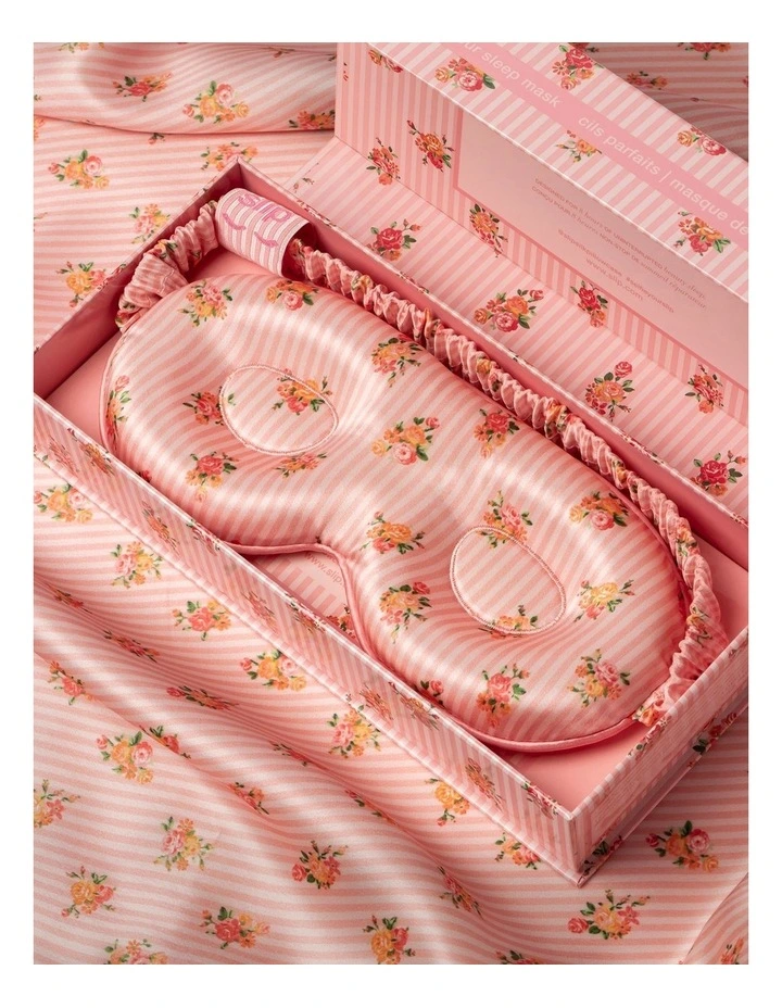 Pure Silk Contour Sleep Mask in Petal image 6