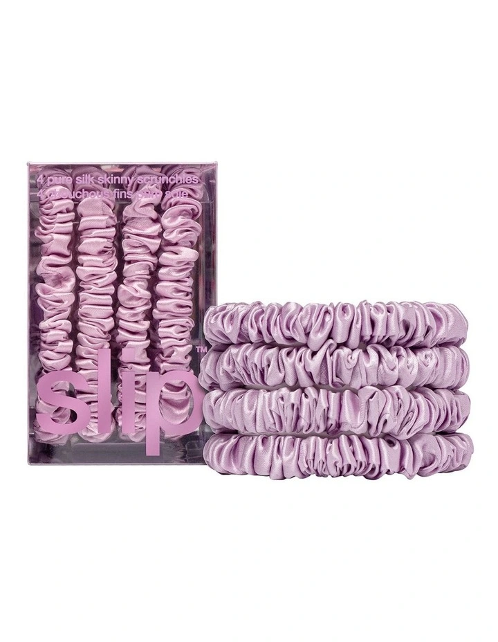 Pure Silk Skinny Scrunchies in Wildflower image 1