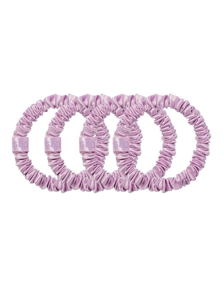 Pure Silk Skinny Scrunchies in Wildflower image 2