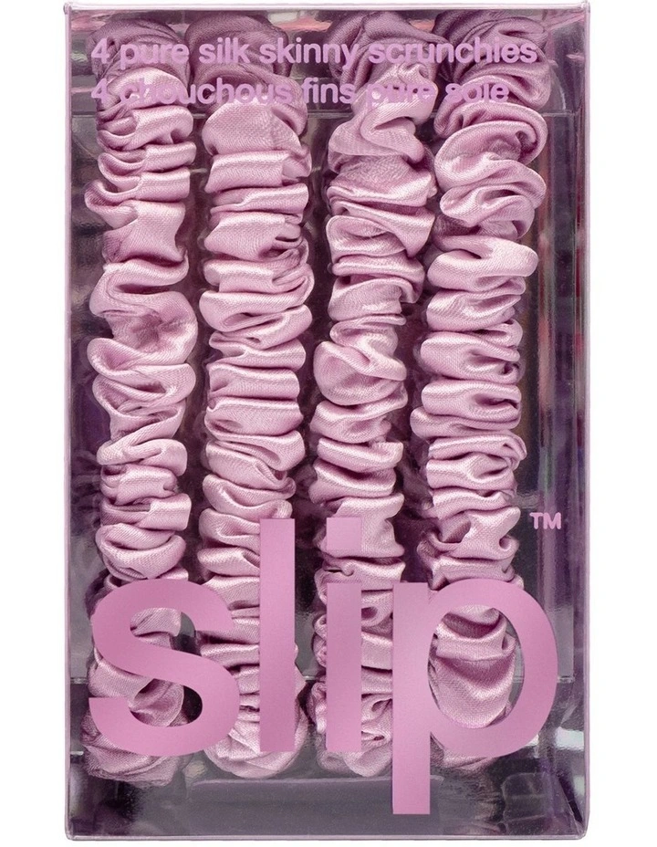 Pure Silk Skinny Scrunchies in Wildflower image 4