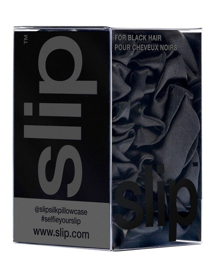 Pure Silk Back To Basics Scrunchies Set of 3 in Black image 4