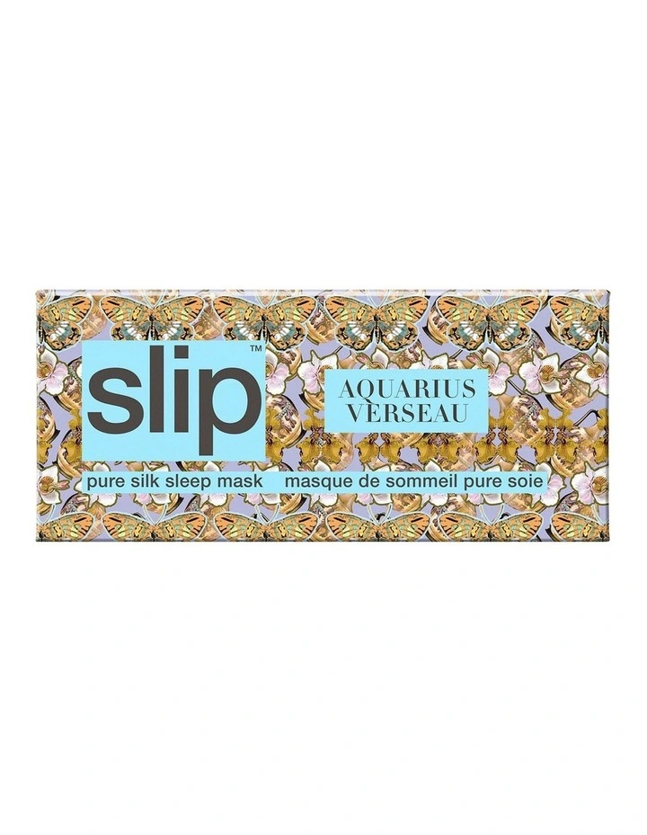 Pure Silk Sleep Mask in Zodiac Aquarius image 3