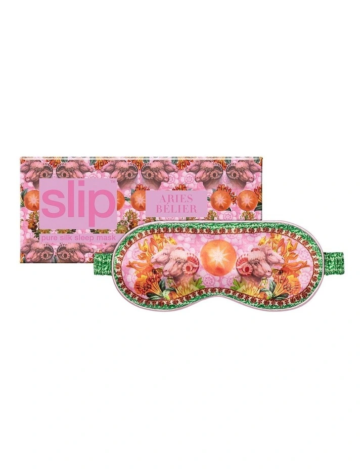 Pure Silk Sleep Mask in Zodiac Aries image 1