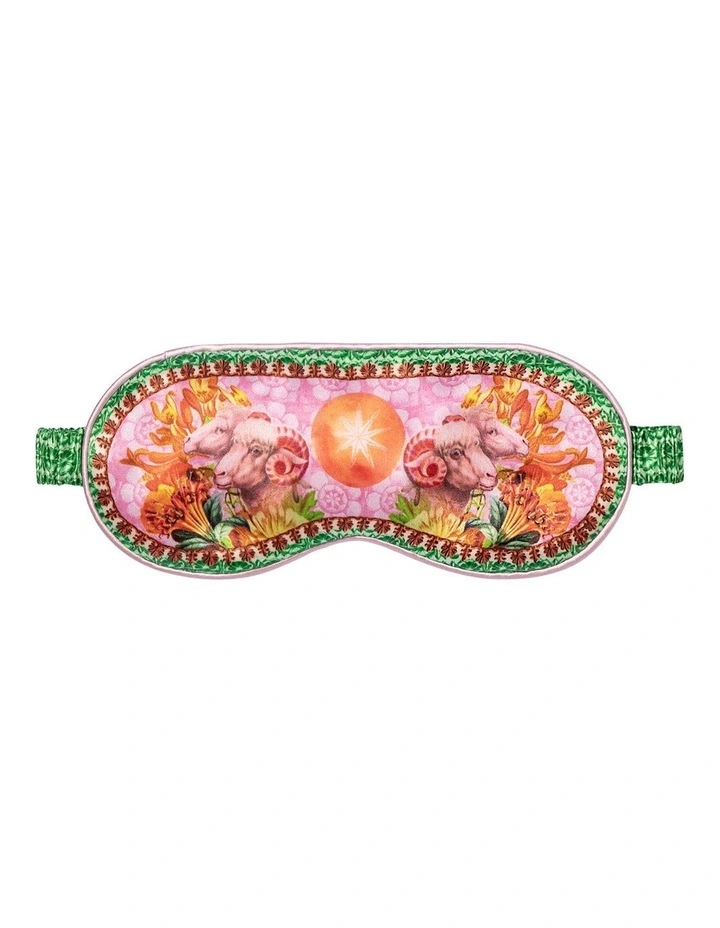 Pure Silk Sleep Mask in Zodiac Aries image 2