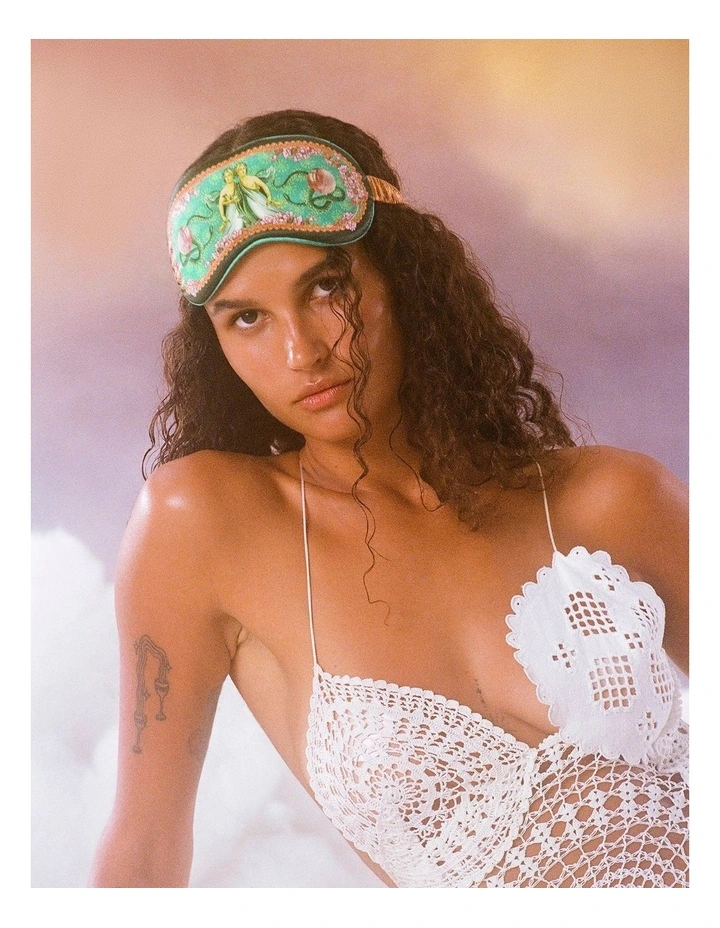 Pure Silk Sleep Mask in Zodiac Gemini image 6