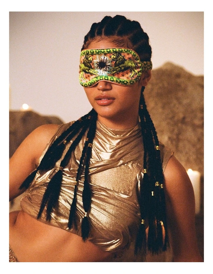 Pure Silk Sleep Mask in Zodiac Leo image 6