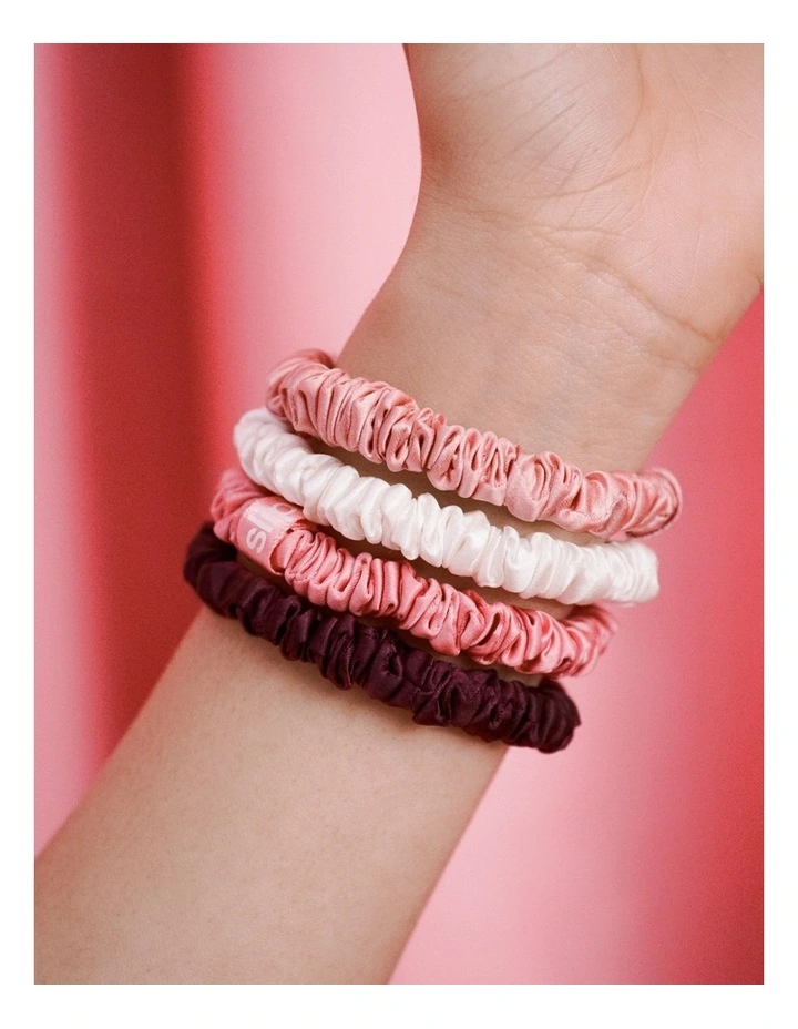 Pure Silk Skinny Scrunchie Ornament in Candy Cane image 6