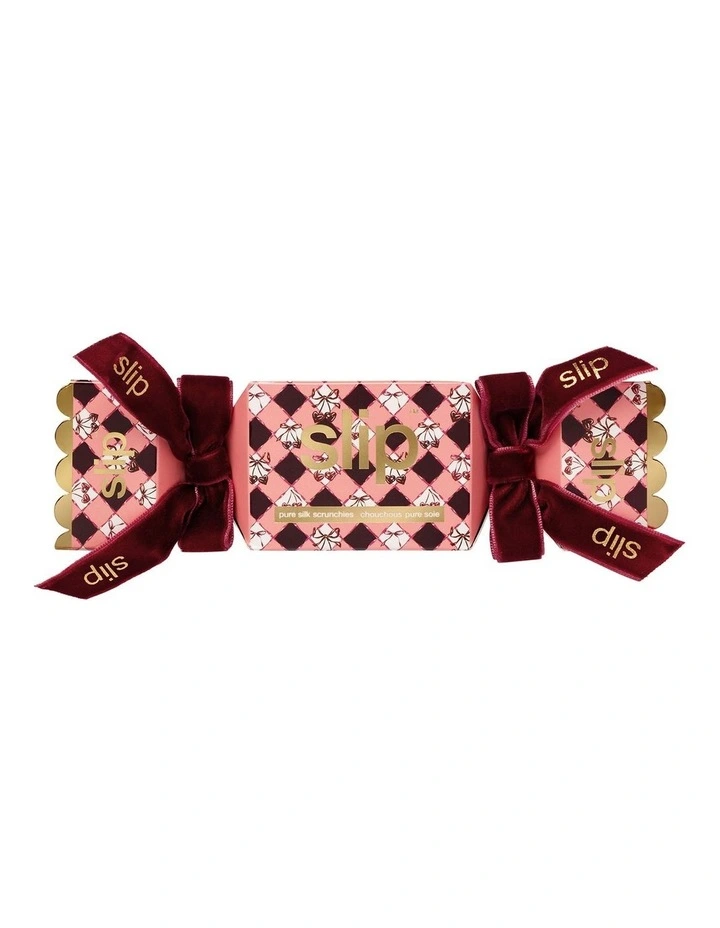 Pure Silk Assorted Scunchie Cracker Set of 3 in Sweetheart image 3