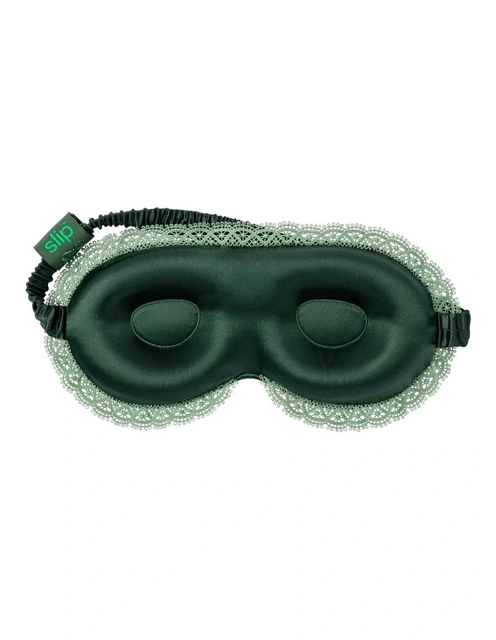 Pure Silk Beauty Sleepover Set with Lace Trim in Peppermint Dreams image 2